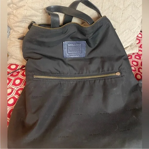 Coach Blue and Black Messenger Bag with Futuristic Design - Picture 5 of 8